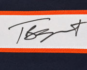 Chicago Bears Tyson Bagent Autographed Blue Jersey Beckett BAS QR Stock #265950