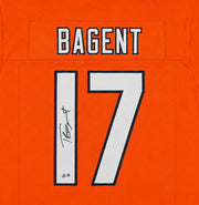 Chicago Bears Tyson Bagent Autographed Orange Jersey Beckett BAS QR Stock #265949