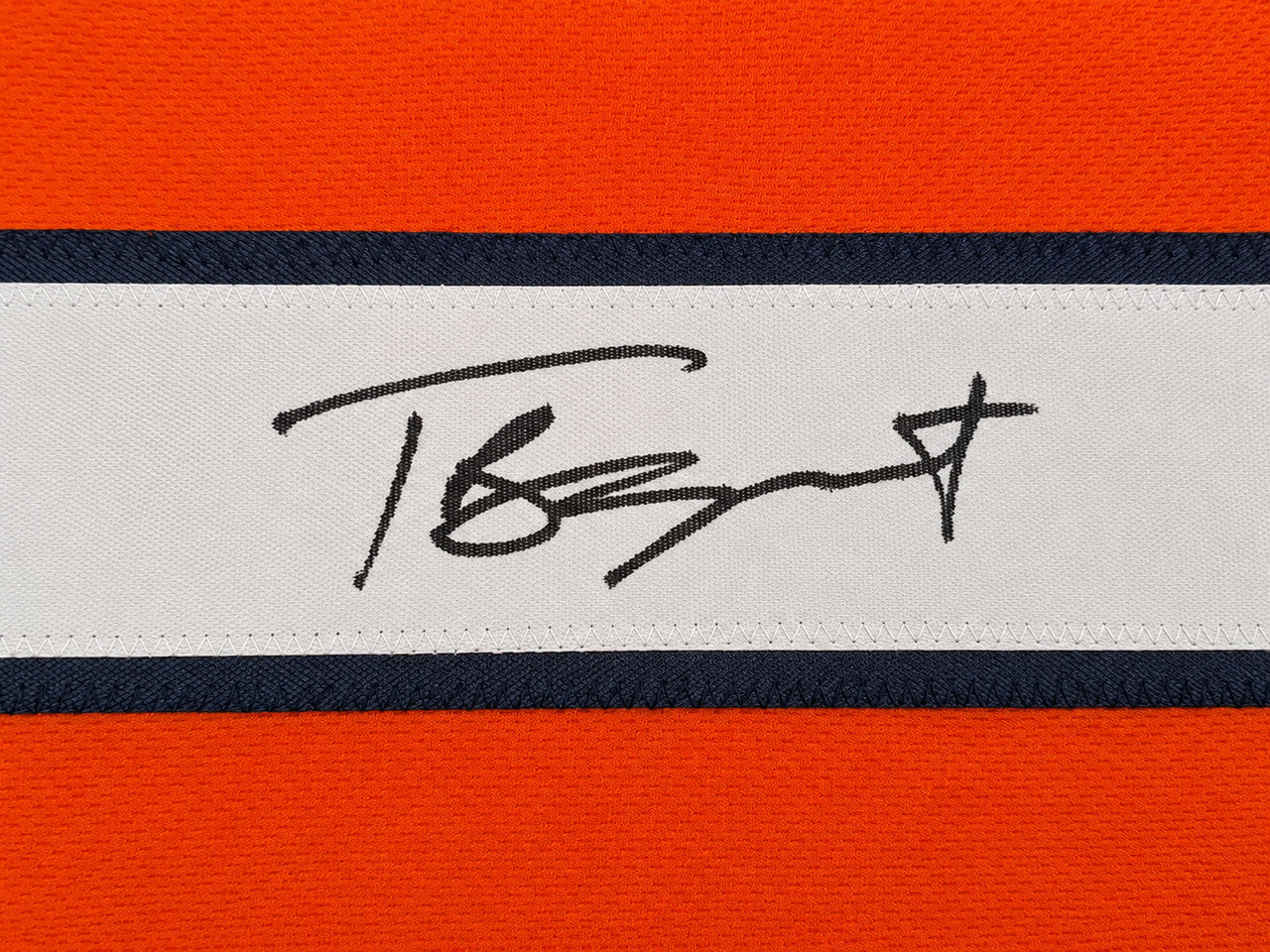 Chicago Bears Tyson Bagent Autographed Orange Jersey Beckett BAS QR Stock #265949