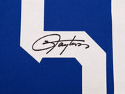 New York Giants Lawrence Taylor Autographed Blue, Red & White Jersey Beckett BAS Witness Stock #265938