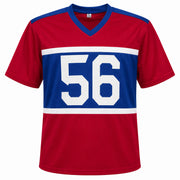 New York Giants Lawrence Taylor Autographed Blue, Red & White Jersey Beckett BAS Witness Stock #265938