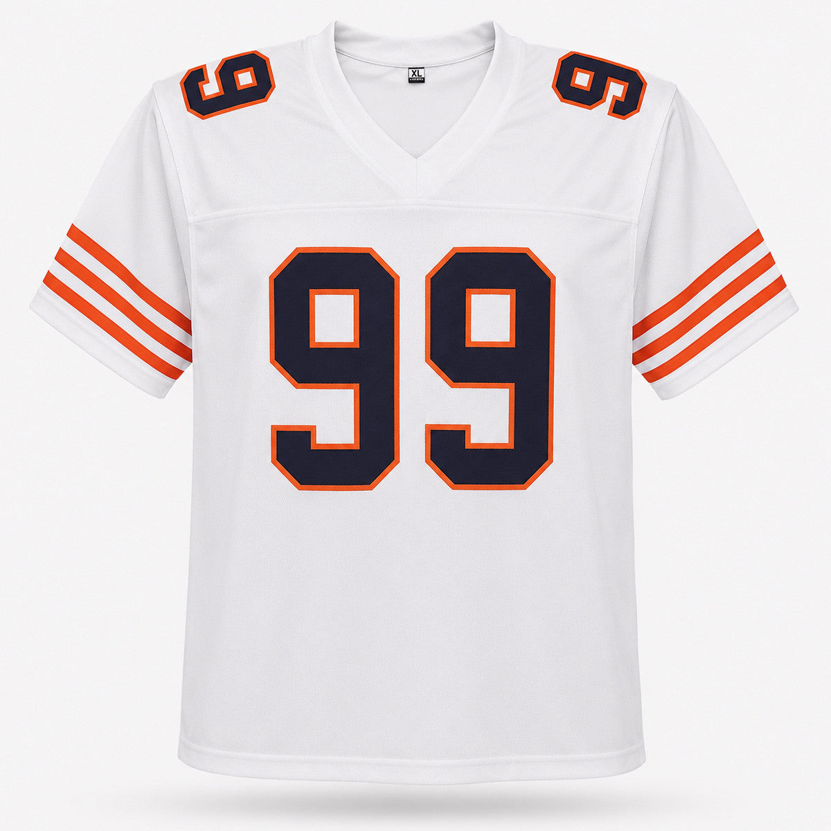 Chicago Bears Dan Hampton Autographed White Jersey "HOF 2002" Beckett BAS Witness Stock #265939