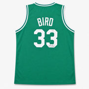 Boston Celtics Larry Bird Autographed Green Jersey Beckett BAS QR Stock #265944