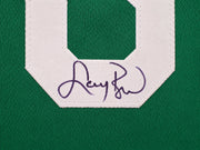 Boston Celtics Larry Bird Autographed Green Jersey Beckett BAS QR Stock #265944