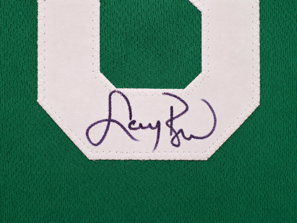 Boston Celtics Larry Bird Autographed Green Jersey Beckett BAS QR Stock #265944