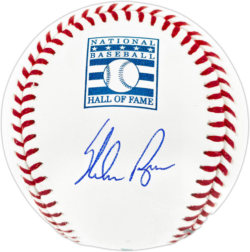 Nolan Ryan Autographed Official Hall of Fame HOF Logo Baseball Texas Rangers PSA/DNA ITP Stock #251008