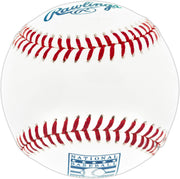 Nolan Ryan Autographed Official Hall of Fame HOF Logo Baseball Texas Rangers PSA/DNA ITP Stock #251008