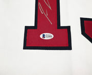 Atlanta Braves Ronald Acuna Jr. Autographed White Jersey Beckett BAS Stock #251011