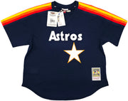 Houston Astros Nolan Ryan Autographed Blue Authentic Mitchell & Ness Cooperstown Authentic Collection Jersey Size 44 PSA/DNA ITP Stock #251009
