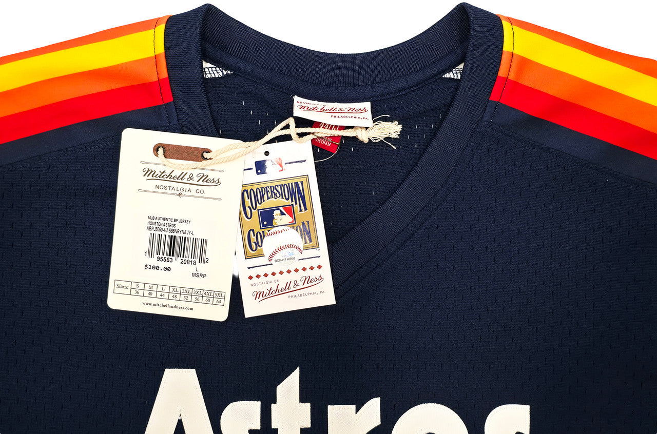 Houston Astros Nolan Ryan Autographed Blue Authentic Mitchell & Ness Cooperstown Authentic Collection Jersey Size 44 PSA/DNA ITP Stock #251009