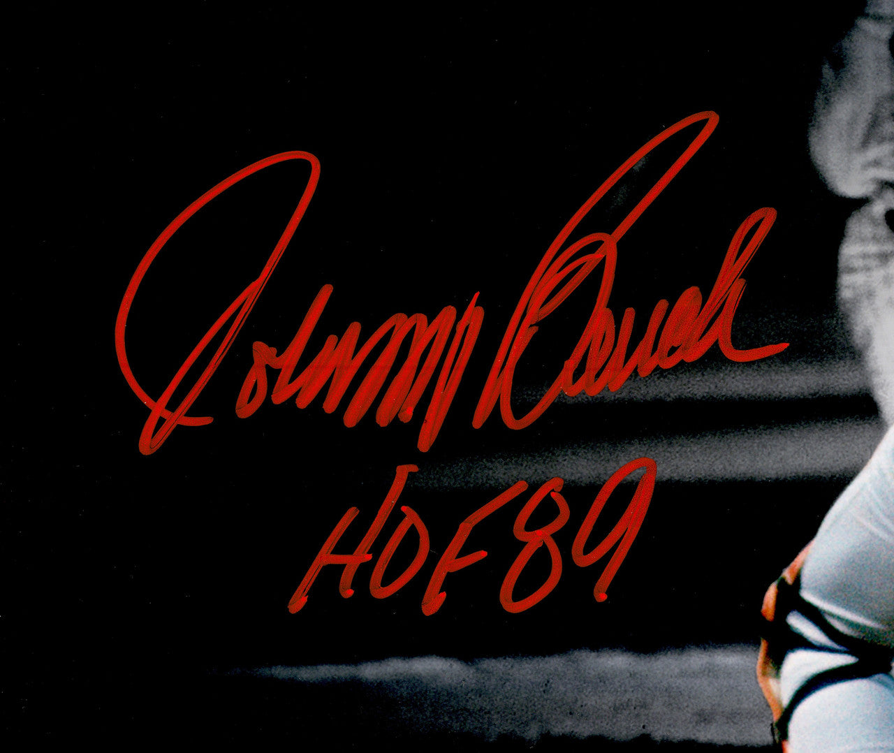 Johnny Bench Autographed 11x14 Photo Cincinnati Reds "HOF 89" Fanatics & MLB Holo Stock #251006