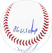 Dwight "Doc" Gooden Autographed Official MLB Statball Baseball New York Mets "86 WS Champs, 84 NL ROY, 85 NL CY, Dr K" Beckett BAS Witness Stock #252386
