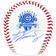 Ken Griffey Jr. Autographed Official 1990 All Star Game Logo Game Baseball Seattle Mariners (First ASG) Beckett BAS Witness Stock #252426