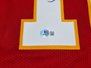 Kansas City Chiefs Tyreek Hill Autographed Red Jersey Beckett BAS Witness Stock #252403