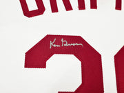 Cincinnati Reds Ken Griffey Sr. Autographed White Nike Cooperstown Collection Jersey Size Large Beckett BAS Witness Stock #252412
