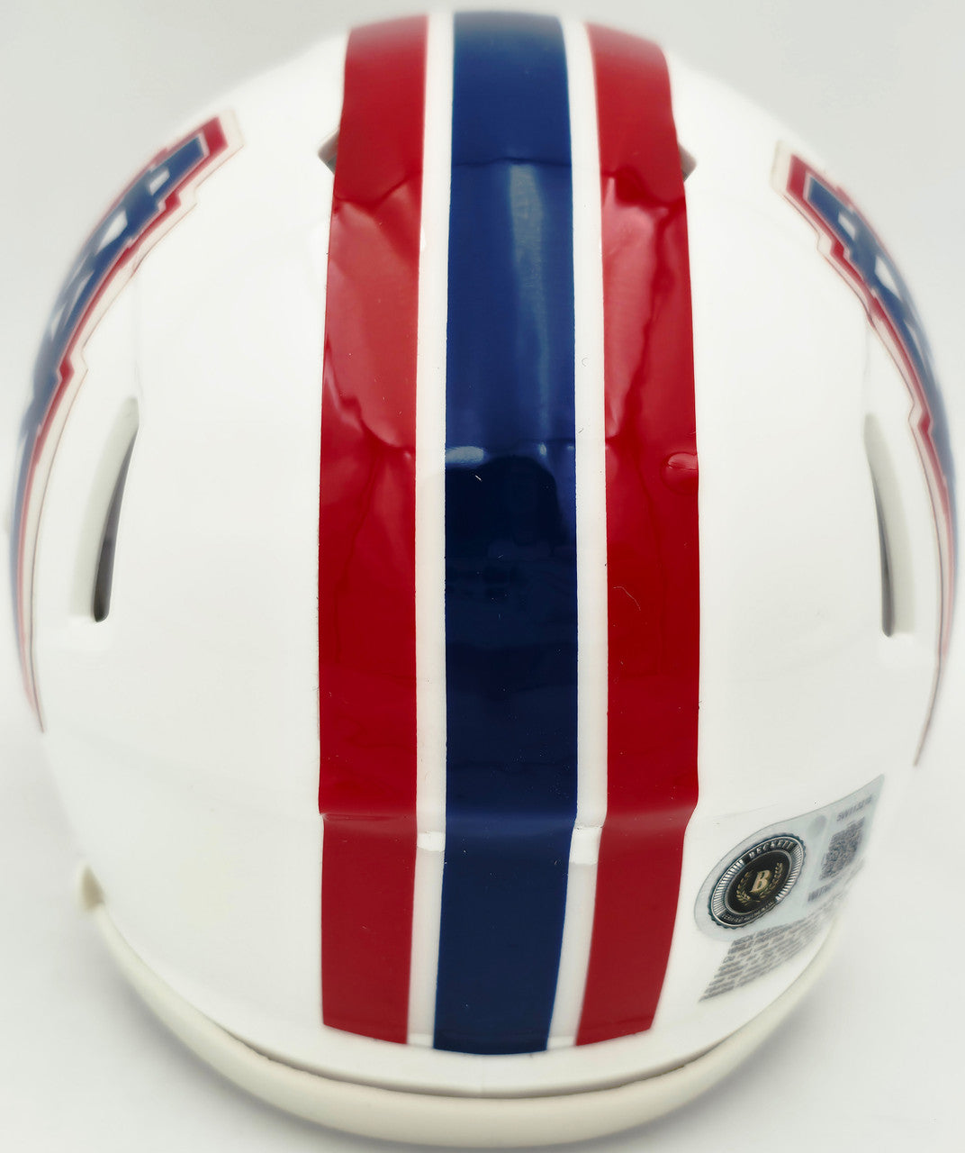 Earl Campbell Autographed Houston Oilers White 1981-98 Throwback Speed Mini Helmet "HOF 91" Beckett BAS Witness Stock #267464