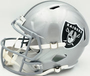 Dave Casper Autographed Oakland Raiders Silver Full Size Speed Replica Helmet "HOF 02" Beckett BAS Witness Stock #267480