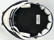 Steve Atwater Autographed Denver Broncos Blue Color Rush Full Size Speed Replica Helmet Beckett BAS Witness Stock #267481