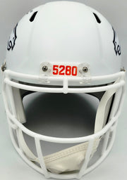 Steve Atwater Autographed Denver Broncos White 2024 Alternate Full Size Speed Replica Helmet Beckett BAS Witness Stock #267482