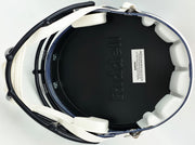 Steve Atwater Autographed Denver Broncos Blue 1997-2023 Throwback Full Size Speed Replica Helmet Beckett BAS Witness Stock #267483