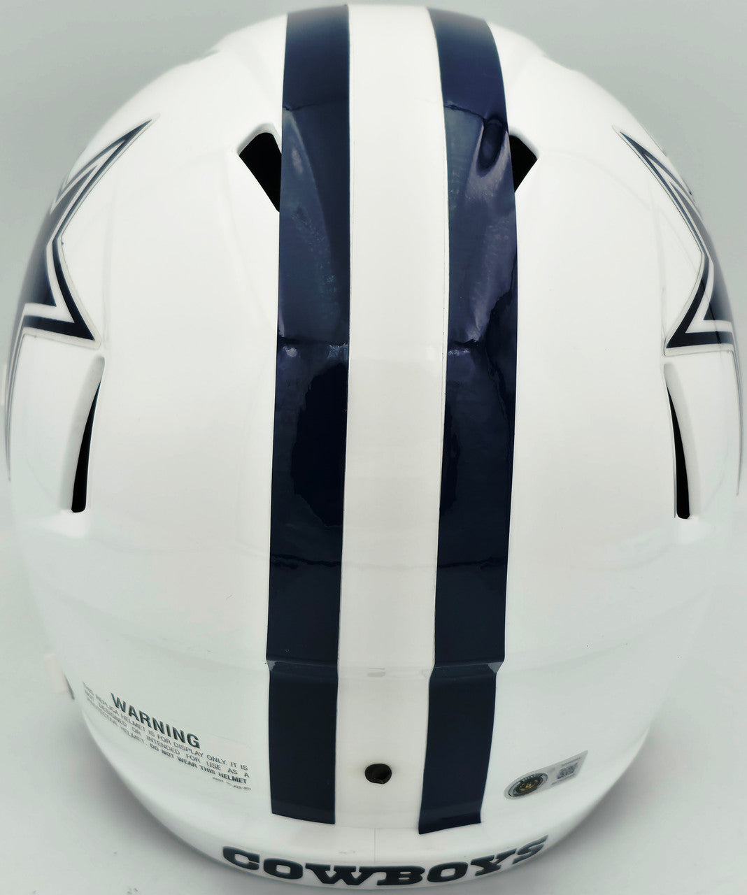 Dez Bryant Autographed Dallas Cowboys White 2022 Alternate Full Size Speed Replica Helmet Beckett BAS Witness Stock #267499