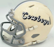 Dez Bryant Autographed Dallas Cowboys Cream Retro Speed Mini Helmet Beckett BAS Witness Stock #267500