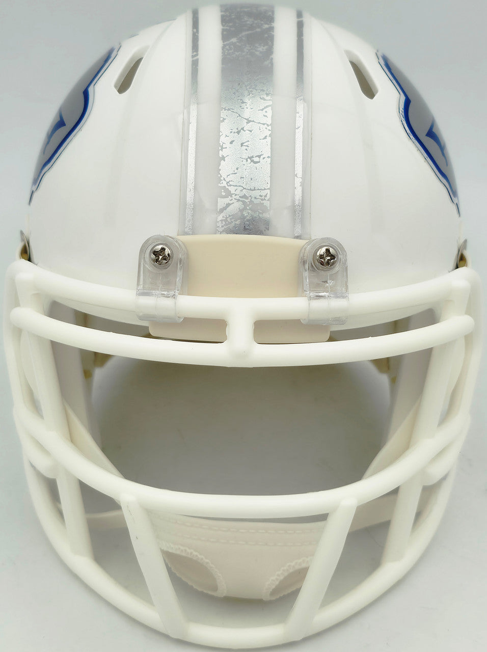 Bruce Smith Autographed Buffalo Bills White Rivalries Speed Mini Helmet Beckett BAS Witness Stock #267552