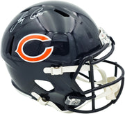 Jay Cutler Autographed Chicago Bears Blue Full Size Speed Replica Helmet Beckett BAS Witness Stock #267559