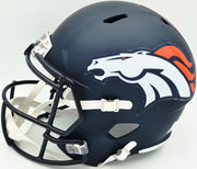 Jay Cutler Autographed Denver Broncos Blue Full Size Speed Replica Helmet Beckett BAS Witness Stock #267560