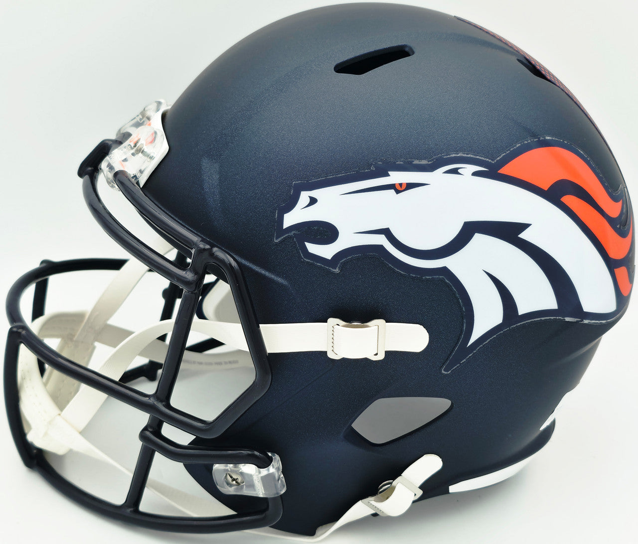 Jay Cutler Autographed Denver Broncos Blue Full Size Speed Replica Helmet Beckett BAS Witness Stock #267560