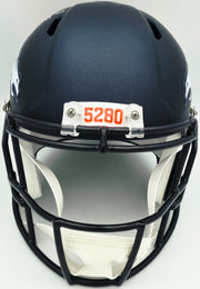 Jay Cutler Autographed Denver Broncos Blue Full Size Speed Replica Helmet Beckett BAS Witness Stock #267560