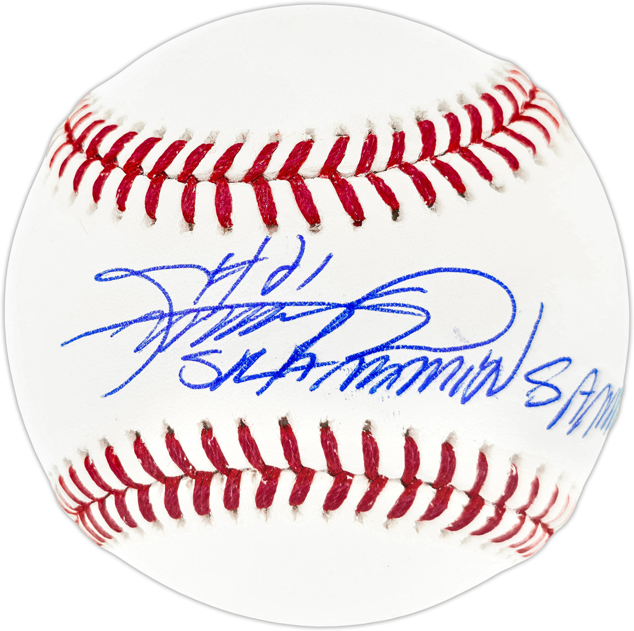 Sammy Sosa Autographed Official MLB Baseball Chicago Cubs "Slammin Sammy" Beckett BAS Witness Stock #267425