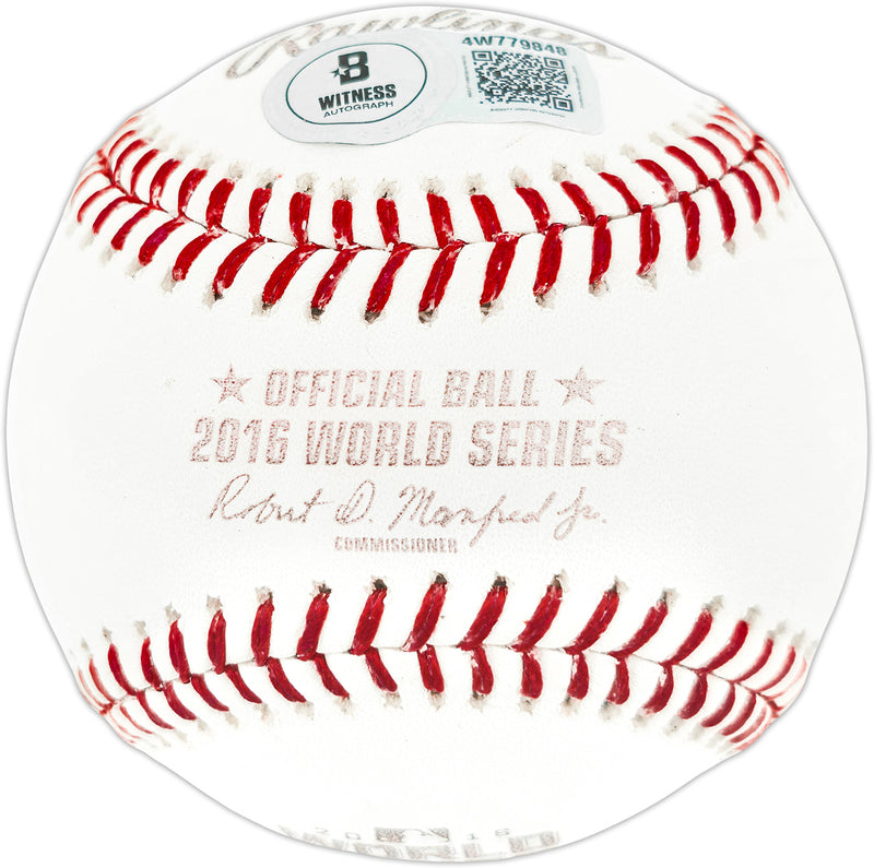 Sammy Sosa Autographed Official 2016 World Series Logo Baseball Chicago Cubs "108 Years Later" Beckett BAS Witness Stock #267426