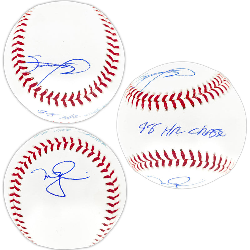 Mark McGwire & Sammy Sosa Autographed Official MLB Baseball "98 HR Chase" Beckett BAS Witness Stock #267427