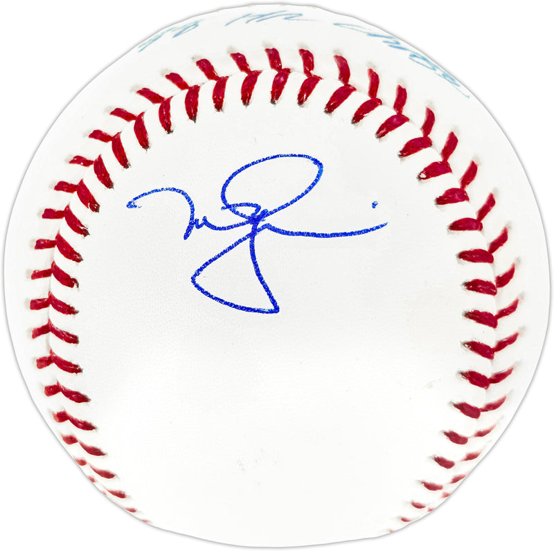 Mark McGwire & Sammy Sosa Autographed Official MLB Baseball "98 HR Chase" Beckett BAS Witness Stock #267427