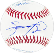 Sammy Sosa Autographed Official MLB Baseball Chicago Cubs "7x All Star & 609 HR" Beckett BAS Witness Stock #267445