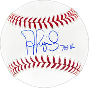 Albert Pujols Autographed Official MLB Baseball St. Louis Cardinals "703 HRs" Beckett BAS Witness Stock #252447