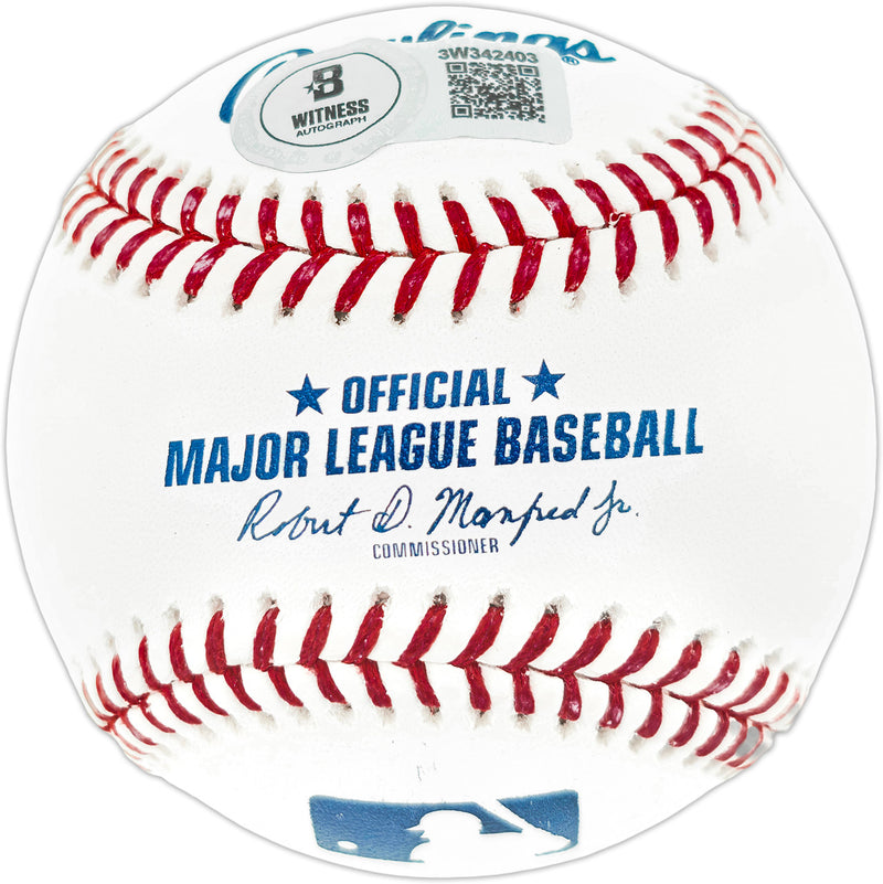 Albert Pujols Autographed Official MLB Baseball St. Louis Cardinals "703 HRs" Beckett BAS Witness Stock #252447
