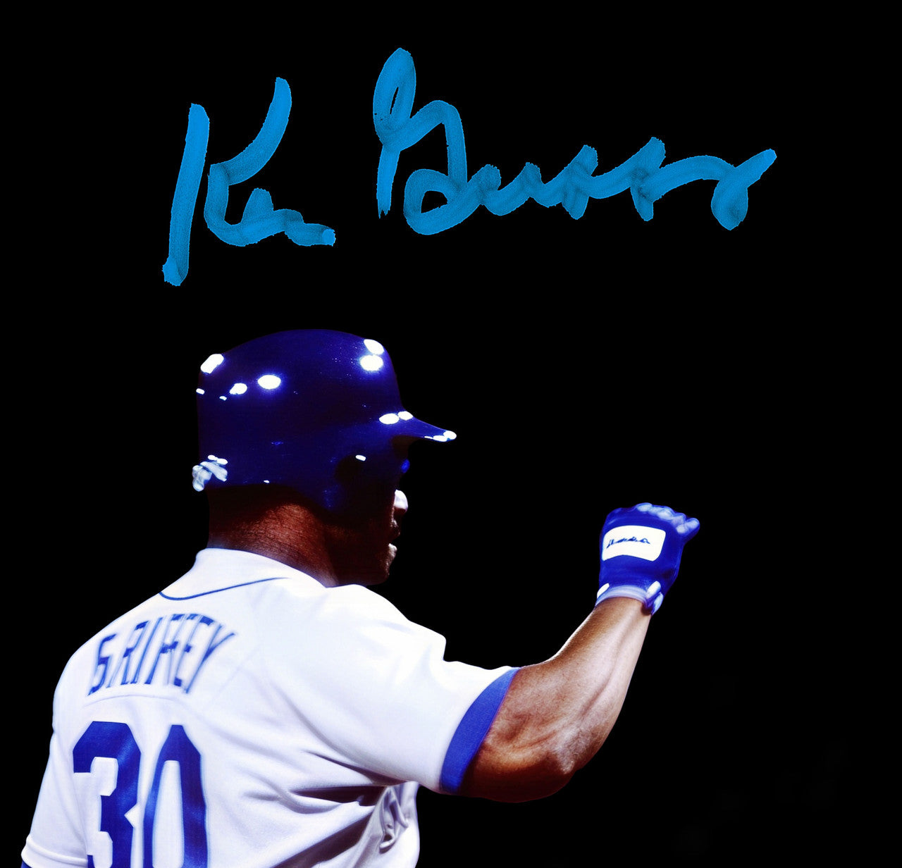 Ken Griffey Jr. & Sr. Autographed 8x10 Photo Seattle Mariners Back To Back Home Runs HR Beckett BAS Witness Stock #252441