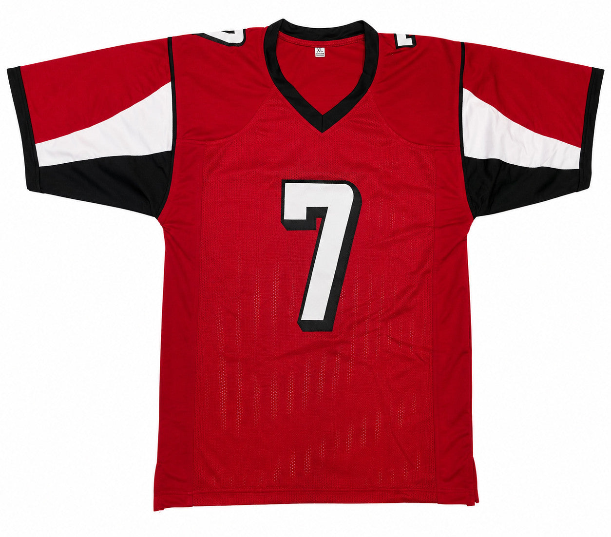 Atlanta Falcons Michael Vick Autographed Red Jersey Beckett BAS Witness Stock #267501