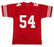 San Francisco 49ers Fred Warner Autographed Red Jersey Beckett BAS QR Stock #267461