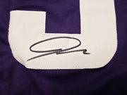 Minnesota Vikings Jordan Addison Autographed Purple Jersey Beckett BAS QR Stock #267430