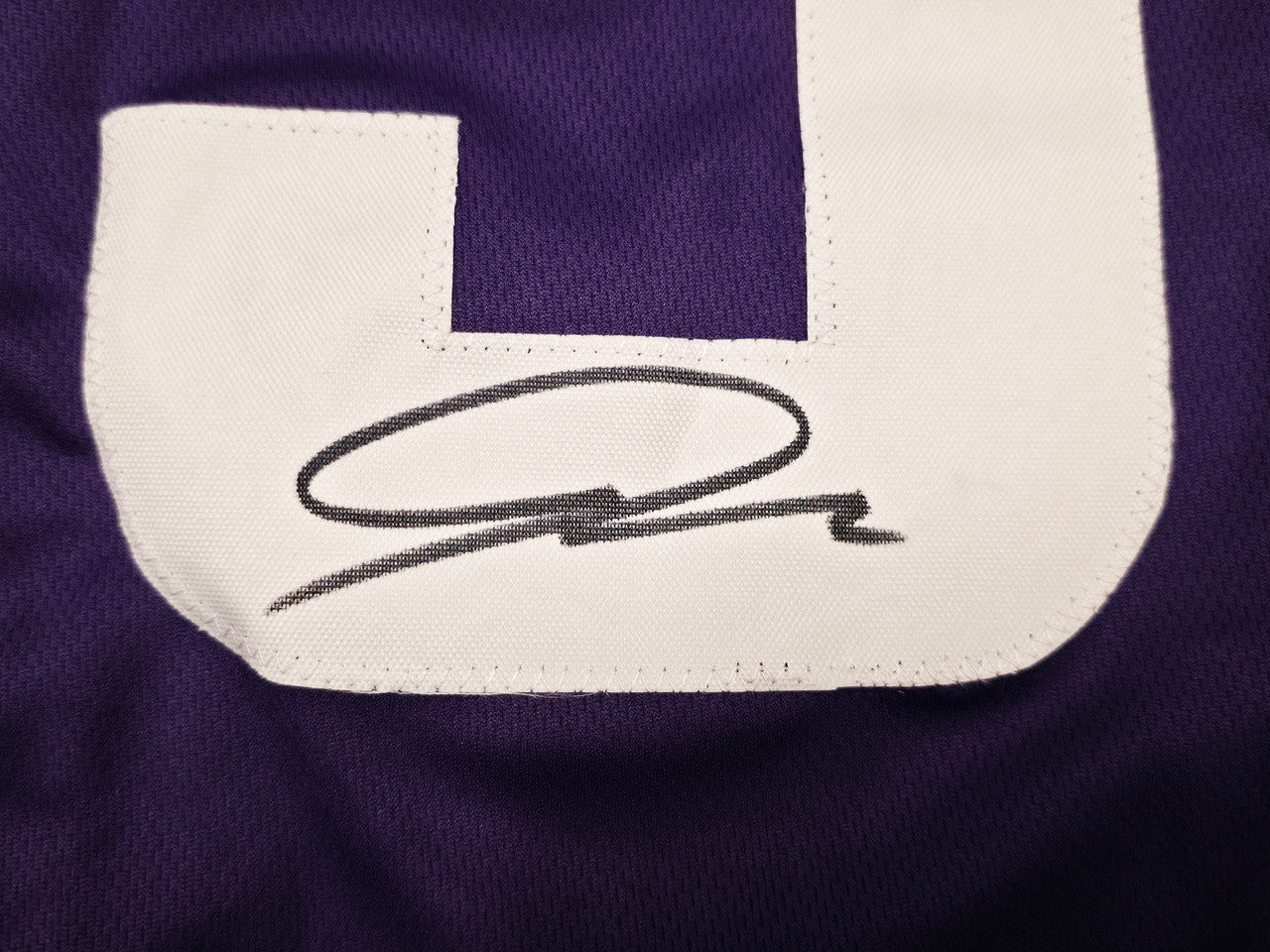 Minnesota Vikings Jordan Addison Autographed Purple Jersey Beckett BAS QR Stock #267430