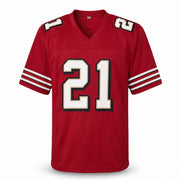 San Francisco 49ers Frank Gore Autographed Red Jersey Beckett BAS Witness Stock #267391