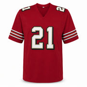 San Francisco 49ers Frank Gore Autographed Red Jersey Beckett BAS Witness Stock #267390