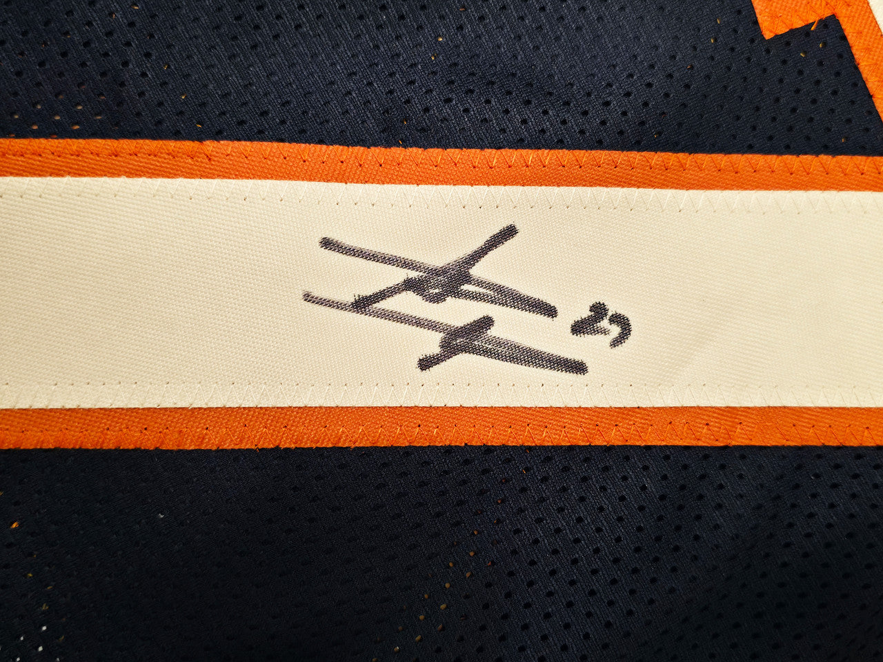 Denver Broncos Steve Atwater Autographed Blue Jersey Beckett BAS Witness Stock #267466