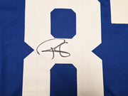 Indianapolis Colts Reggie Wayne Autographed Blue Jersey Beckett BAS Witness Stock #267403
