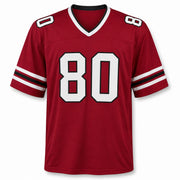 Atlanta Falcons Andre Rison Autographed Red Jersey Beckett BAS Witness Stock #267401