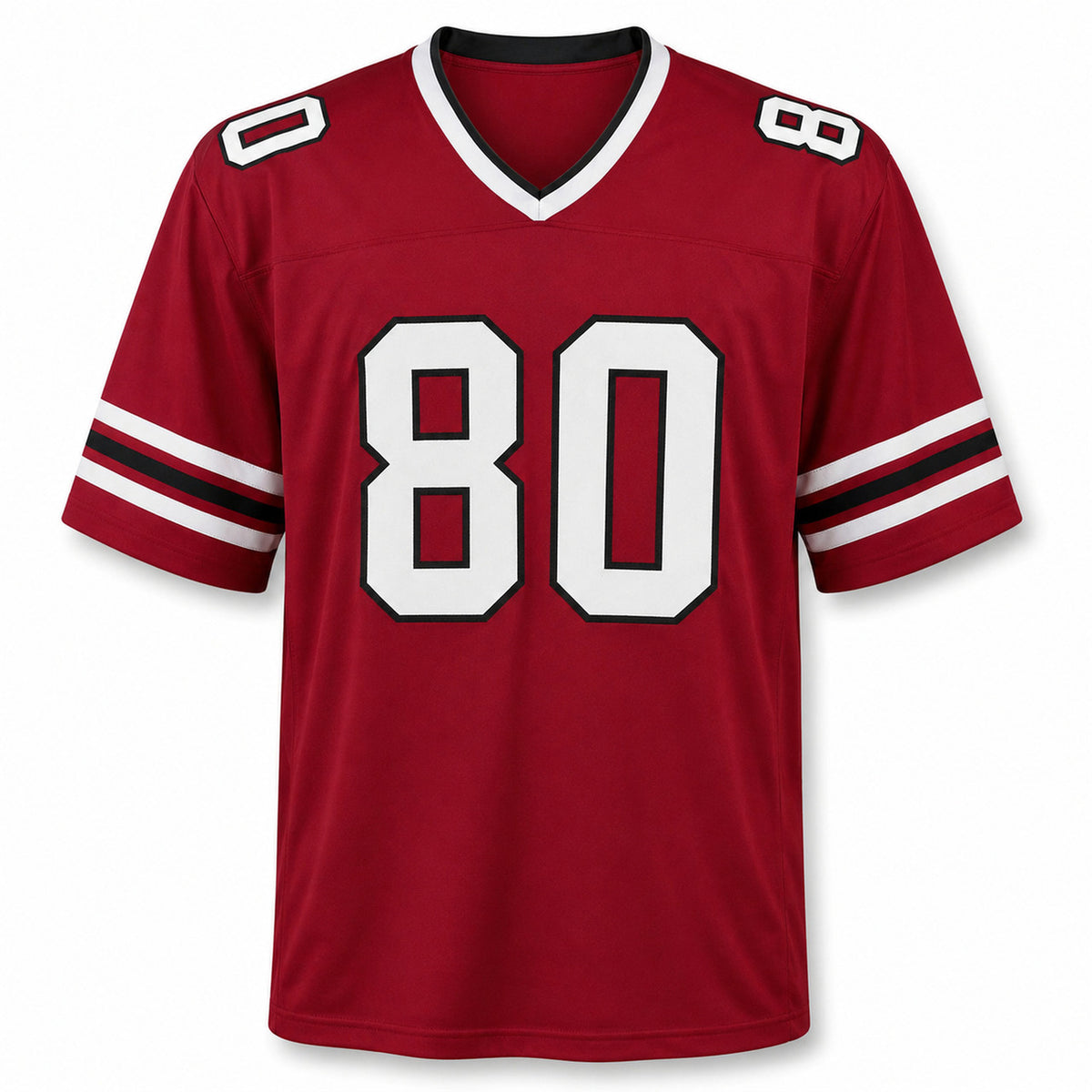 Atlanta Falcons Andre Rison Autographed Red Jersey Beckett BAS Witness Stock #267401