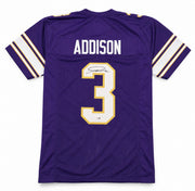 Minnesota Vikings Jordan Addison Autographed Purple Jersey JSA Witness Stock #267431